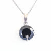 Rare 7 Ct Stunning Black Diamond Solitaire Pendant, AAA Certified! Amazing Collection & Great Shine
