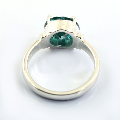 2.25 Ct AAA Certified Blue Diamond Solitaire Ring, Great Luster - ZeeDiamonds