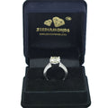 3.50 Ct Round Brilliant Cut Off-White Diamond Solitaire Engagement Ring - ZeeDiamonds