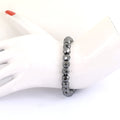 82 Ct Round Black Diamond Bracelet in 925 Silver, 100% Certified, Ideal For Anniversary - ZeeDiamonds