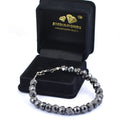 82 Ct Round Black Diamond Bracelet in 925 Silver, 100% Certified, Ideal For Anniversary - ZeeDiamonds