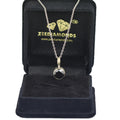 2.15 Cts, Round Black Diamond Solitaire Pendant, Great Shine & Luster - ZeeDiamonds