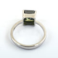 2.01 Ct Emerald Cut Blue Diamond Solitaire Engagement Ring - ZeeDiamonds