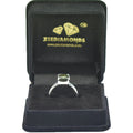 2.01 Ct Emerald Cut Blue Diamond Solitaire Engagement Ring - ZeeDiamonds