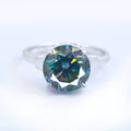 3.15 Ct AAA Certified Blue Diamond Solitaire Ring, Great Brilliance - ZeeDiamonds