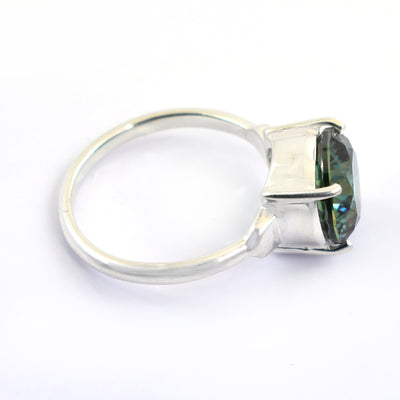 3.15 Ct AAA Certified Blue Diamond Solitaire Ring, Great Brilliance - ZeeDiamonds