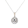 1.50 Ct Certified Designer Off-White Diamond Pendant with Accents - ZeeDiamonds