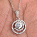 1.50 Ct Certified Designer Off-White Diamond Pendant with Accents - ZeeDiamonds