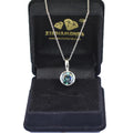 2.75 Ct AAA Quality Blue Diamond Solitaire Pendant, Great Shine - ZeeDiamonds