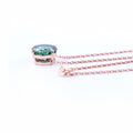 3.55 Ct AAA Quality Blue Diamond Solitaire Pendant, Ideal For Gift - ZeeDiamonds