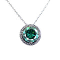 3.65 Ct Greenish Blue Diamond Pendant with Accents, 100% Certified - ZeeDiamonds