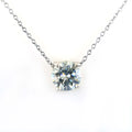 2.40 Ct Certified Off-White Diamond Pendant, Great Brilliance & Luster - ZeeDiamonds