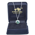 5.05 Ct AAA Certified Blue Diamond Solitaire Pendant, Great Sparkle - ZeeDiamonds