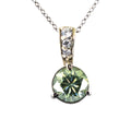 2.5 Certified Gorgeous Blue Diamond Pendant with Diamond Accents - ZeeDiamonds