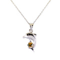 0.5 Ct Fancy Champagne Diamond Fish Shape Pendant, 100% Certified - ZeeDiamonds