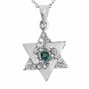 Gorgeous Blue Diamond Star Pendant-Unique design-Great Luster! Certified. - ZeeDiamonds