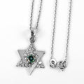 Gorgeous Blue Diamond Star Pendant-Unique design-Great Luster! Certified. - ZeeDiamonds
