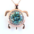 4.5 Certified Gorgeous Blue Diamond Unisex Tortoise Pendant-Designer collection. - ZeeDiamonds