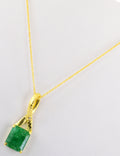 5.5 Cts Certified Emerald Gemstone Pendant in Panchdhatu, Astrological Pendant,Astrological Gemstones - ZeeDiamonds