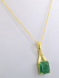 5.5 Cts Certified Emerald Gemstone Pendant in Panchdhatu, Astrological Pendant,Astrological Gemstones - ZeeDiamonds