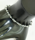 Certified 4mm Black Diamond Bracelet In Silver Wire - Birthday Gift, Mothers Day - ZeeDiamonds