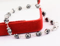 Certified 4mm Black Diamond Bracelet In Silver Wire - Birthday Gift, Mothers Day - ZeeDiamonds