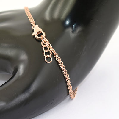 2.68 Ct Black Diamond Infinite Bracelet In Rose Gold, For Wedding, Gift - ZeeDiamonds