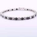 11.4 Cts Black Diamond Beads & Zircon Diamond Beautiful Bracelet For Unisex - ZeeDiamonds