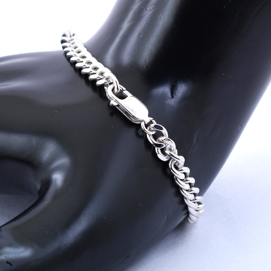 3.08 Cts AAA Quality, Black Diamond Designer Bracelet In Sterling Silver - ZeeDiamonds