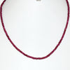 3.5 mm Ruby Gemstone Necklace In Yellow Gold Clasp - ZeeDiamonds