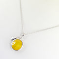 Certified Pukhraj Gemstone Pendant, Birthstone Jewelry, Yellow Sapphire Astrology Pendant - ZeeDiamonds