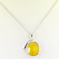 Certified Pukhraj Gemstone Pendant, Birthstone Jewelry, Yellow Sapphire Astrology Pendant - ZeeDiamonds