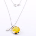 Certified Pukhraj Gemstone Pendant, Birthstone Jewelry, Yellow Sapphire Astrology Pendant - ZeeDiamonds