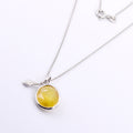 Certified Pukhraj Gemstone Pendant, Birthstone Jewelry, Yellow Sapphire Astrology Pendant - ZeeDiamonds