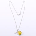 Certified Pukhraj Gemstone Pendant, Birthstone Jewelry, Yellow Sapphire Astrology Pendant - ZeeDiamonds