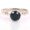 1-3 Carat Round Brilliant Cut Black Diamond Solitaire Fancy Ring - ZeeDiamonds