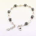 Black Diamond Tennis Bracelet with Black Gold Clasp - Birthday Gift - ZeeDiamonds