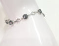 Black Diamond Tennis Bracelet with Black Gold Clasp - Birthday Gift - ZeeDiamonds