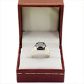 3.5 Carat Cushion Cut Certified Black Diamond Solitaire Ring For Gift - ZeeDiamonds