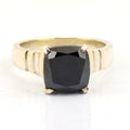 2 Carats Princess Cut Certified Black Diamond 925 Sterling Silver - ZeeDiamonds