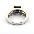 2.15 Carats Radiant Cut Black Diamond Solitaire Band Ring - ZeeDiamonds