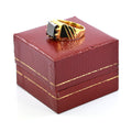 3 Carats Princess Cut Certified Black Diamond Ring In Yellow Gold Finish - ZeeDiamonds