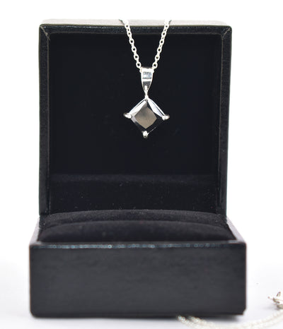 1.59 Ct AAA Certified Black Diamond Pendant Chain Necklace,Pretty Gift! - ZeeDiamonds