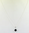 1.59 Ct AAA Certified Black Diamond Pendant Chain Necklace,Pretty Gift! - ZeeDiamonds