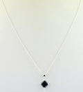 1.59 Ct AAA Certified Black Diamond Pendant Chain Necklace,Pretty Gift! - ZeeDiamonds