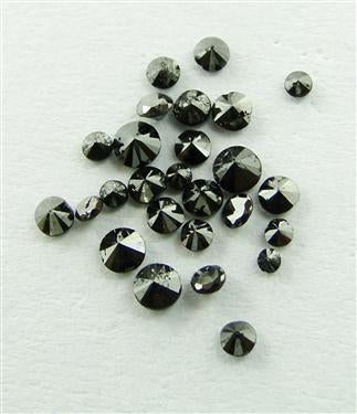 0.25 Cts Lot of (22 Pcs) Black Diamonds For Making Jewelry.AAA Certified - ZeeDiamonds