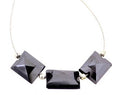 9.90 Carats 3 Pc Rectangular Shape Black Diamond Loose Beads - ZeeDiamonds