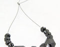 Octagonal & Round Checker 12 Pcs Black Diamond Loose Beads AAA.Certified - ZeeDiamonds