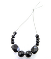 Octagonal & Round Checker 12 Pcs Black Diamond Loose Beads AAA.Certified - ZeeDiamonds