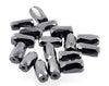 Pipe Shape Black Diamond Beads 17 Pcs. AAA Quality - ZeeDiamonds